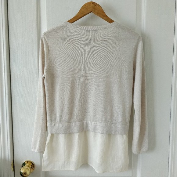 ✨Club Monaco V-neck Layered Sweater Sz XS - Picture 3 of 4